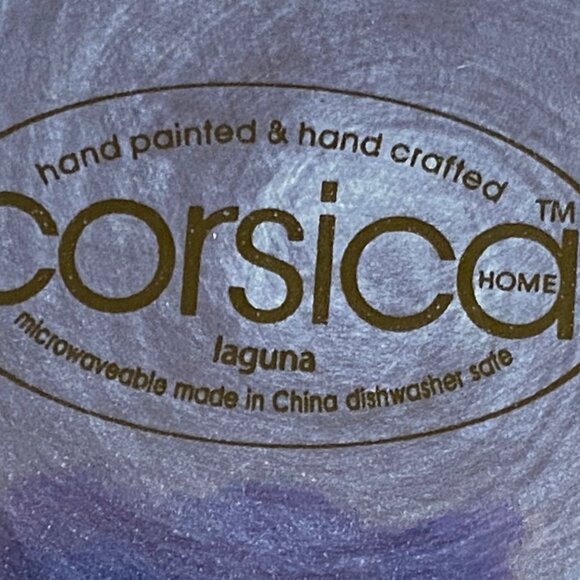 2 Laguna by Corsica Ceramic Embossed Fish Plates 10" & 11" dia. Handpainted NEW - Picture 5 of 9